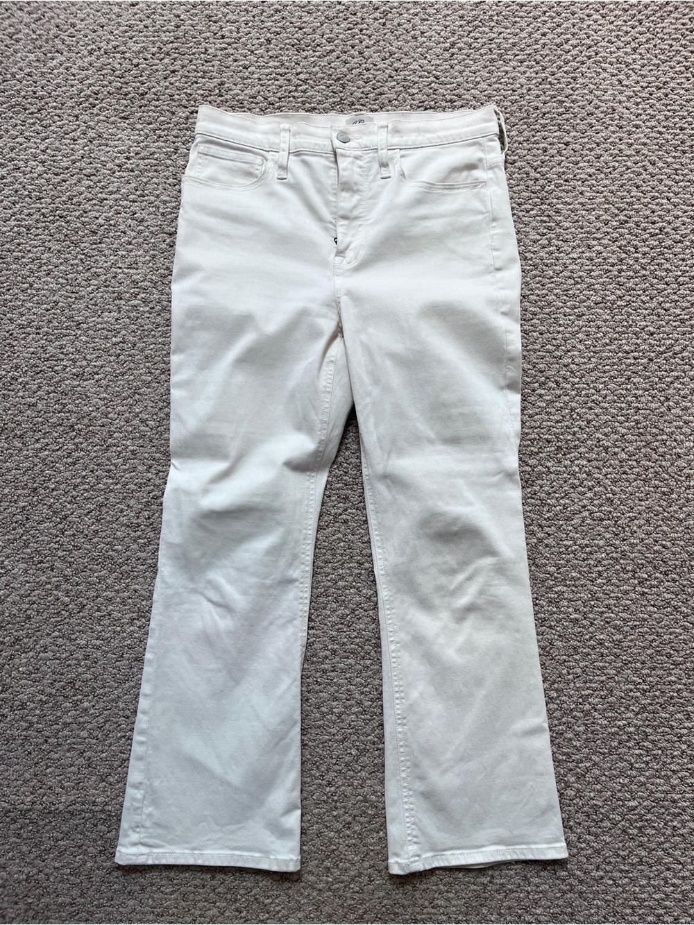 J. Crew Cream Billie Demi Boot Cut Jeans